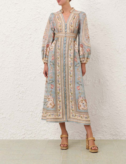 ZIMMERMANN Roselight floral-print Dress
