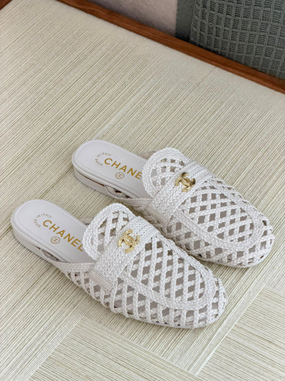 Chanel Mocassins Mules- Lambskin