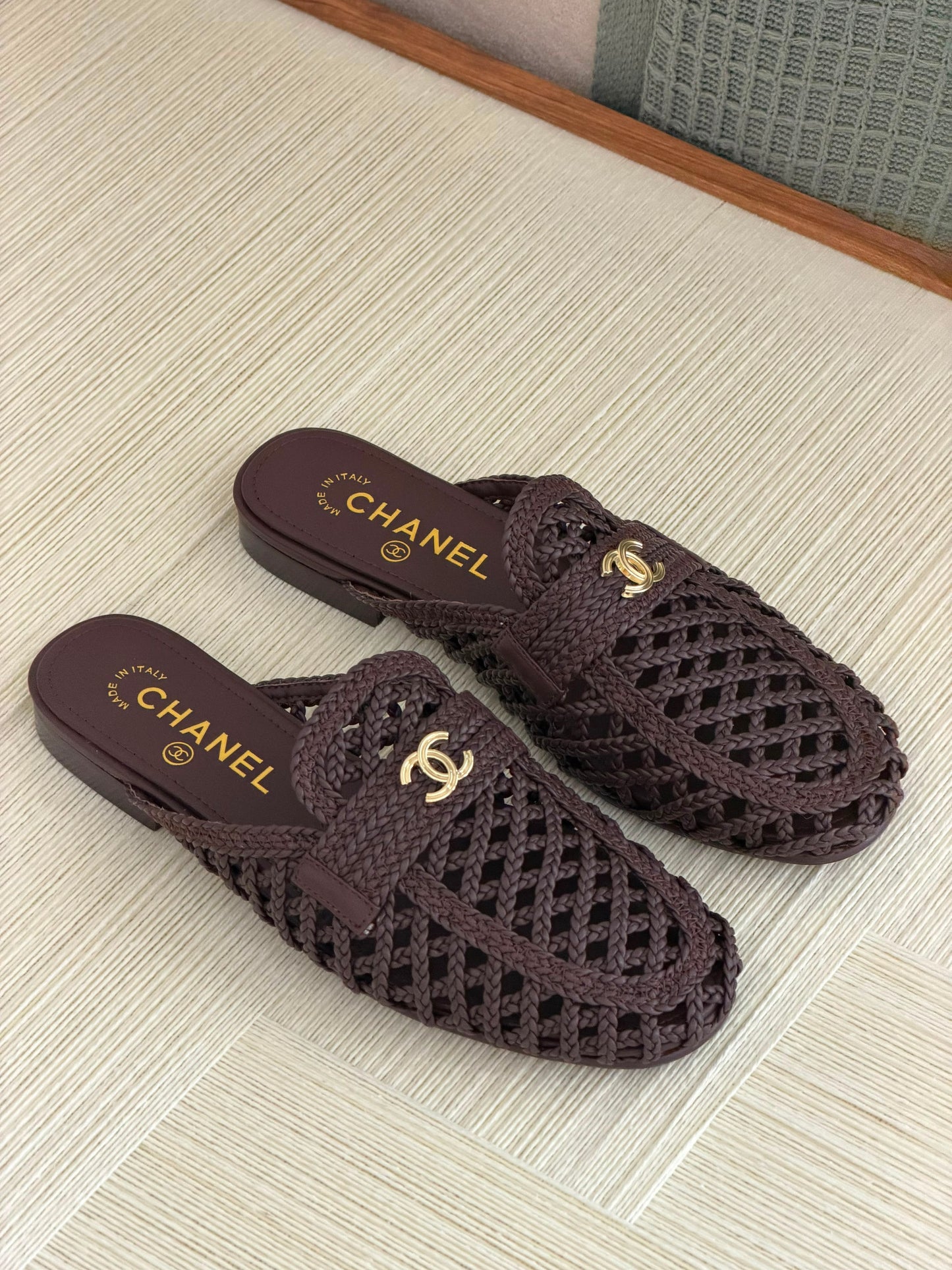 Chanel Mocassins Mules- Lambskin