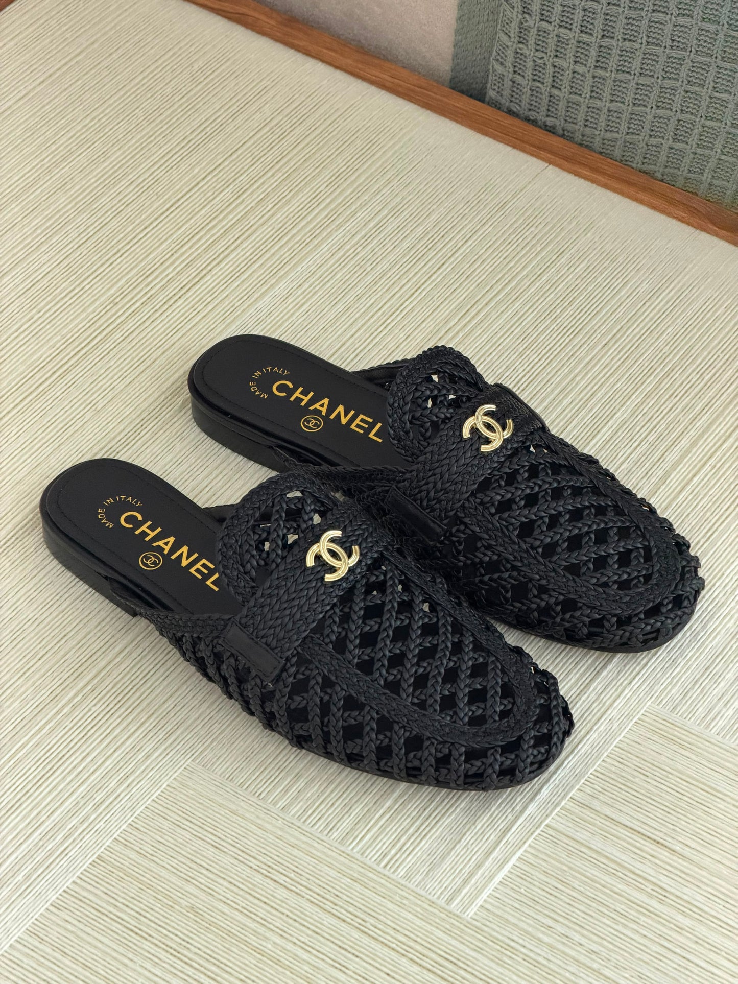 Chanel Mocassins Mules- Lambskin