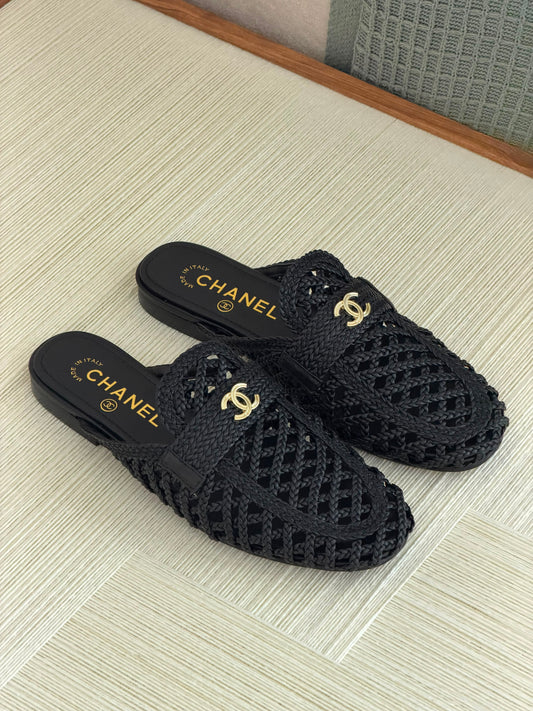 Chanel Mocassins Mules- Lambskin