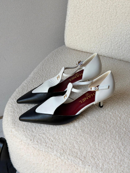 CHANEL Slingbacks - Lambskin & patent calfskin