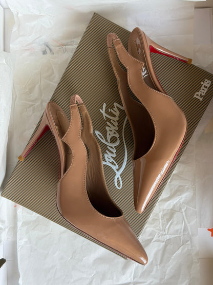 Christian Louboutin Neutral Hot Chick 70 Pumps
