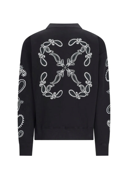 Off-White Bandana Crew Neck Sweatshirt "Black" Streetwear Sweatshirt UAE