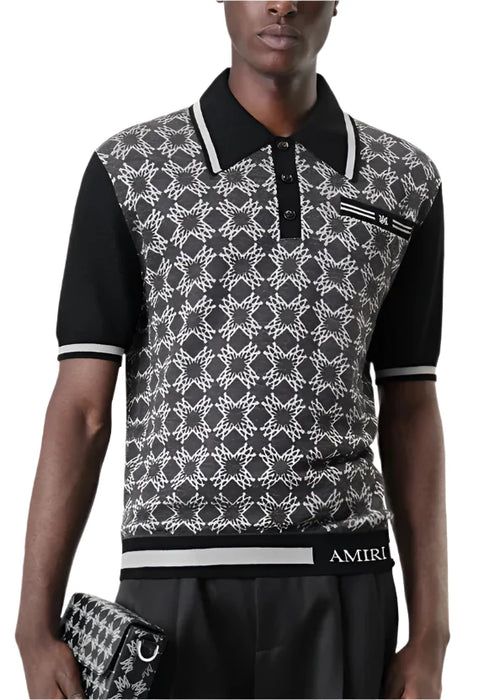 Amiri MA Quad Polo "Dark Grey" Modern Polo Shirt UAE
