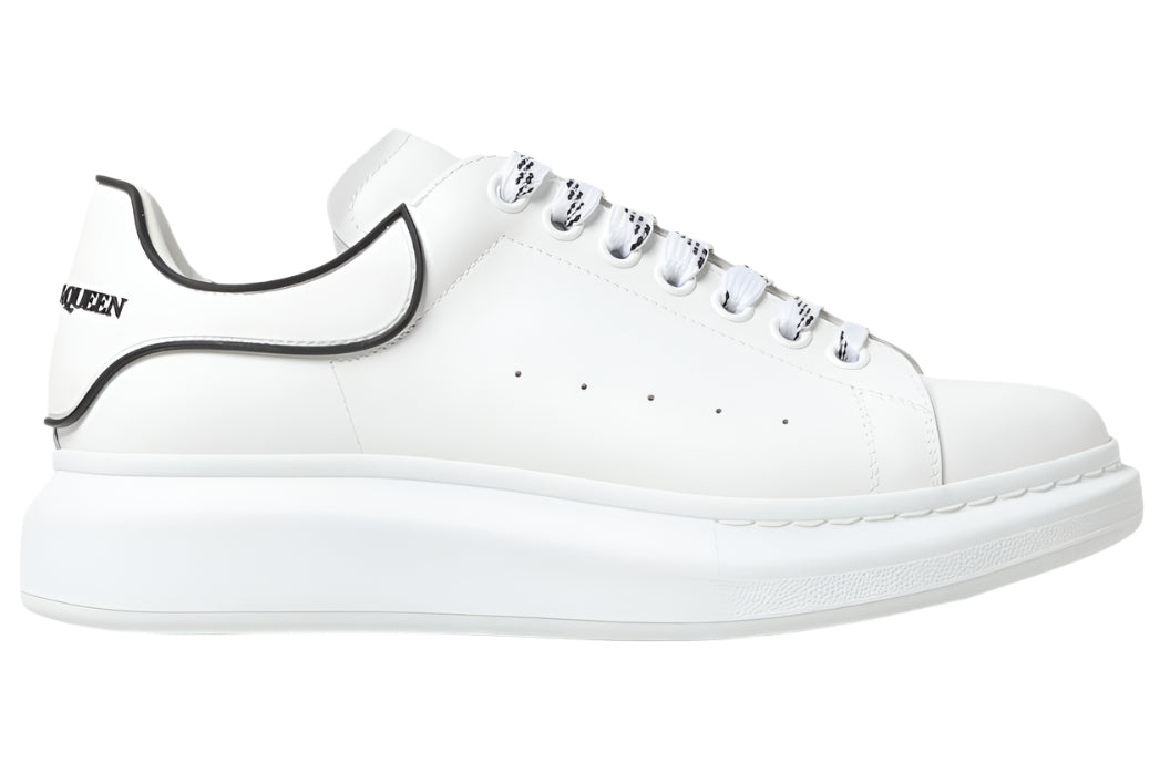 Alexander McQueen Oversized Sneaker "White Black W2002" Statement Sneakers UAE