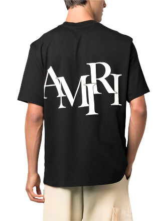 Amiri Logo Printed Crewneck T-Shirt Signature Logo Tee UAE
