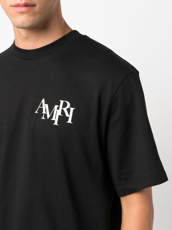 Amiri Logo Printed Crewneck T-Shirt Signature Logo Tee UAE