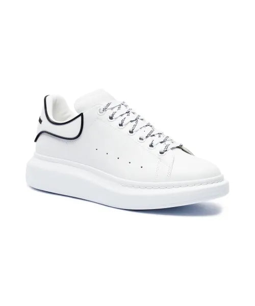 Alexander McQueen Oversized Sneaker "White Black W2002" Statement Sneakers UAE