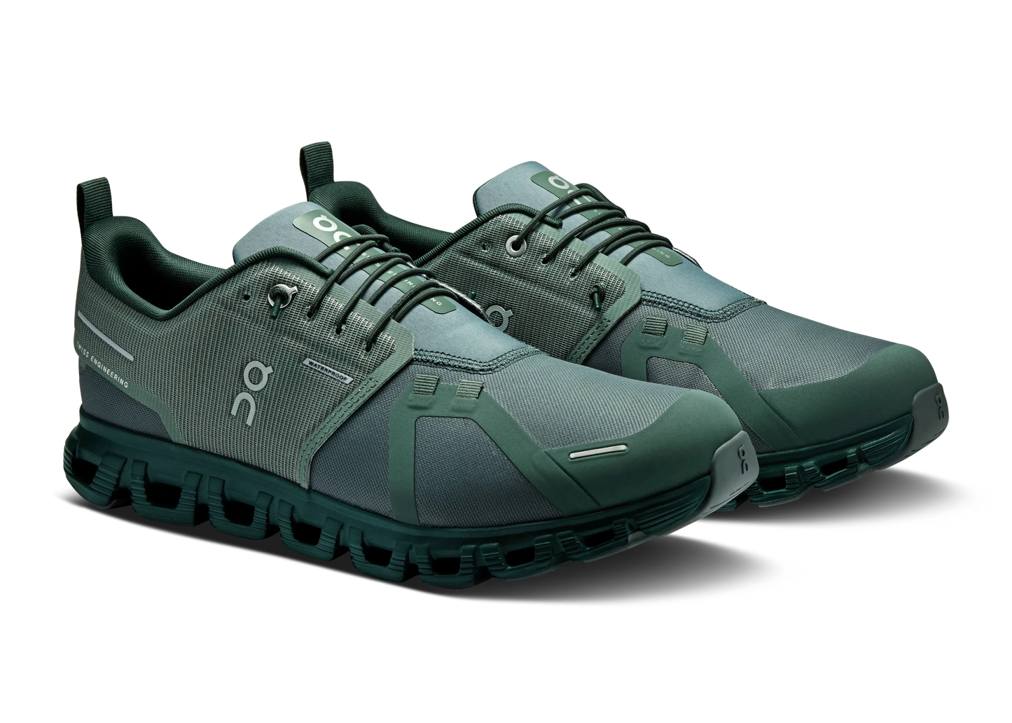 On Cloud 6 Waterproof "Olive / Evergreen" Waterproof Running Shoes UAE