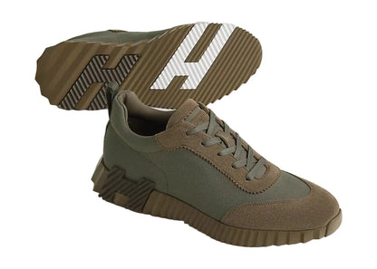 Hermes Bouncing Sneakers "Tundra Green" Outdoor Style Sneakers UAE