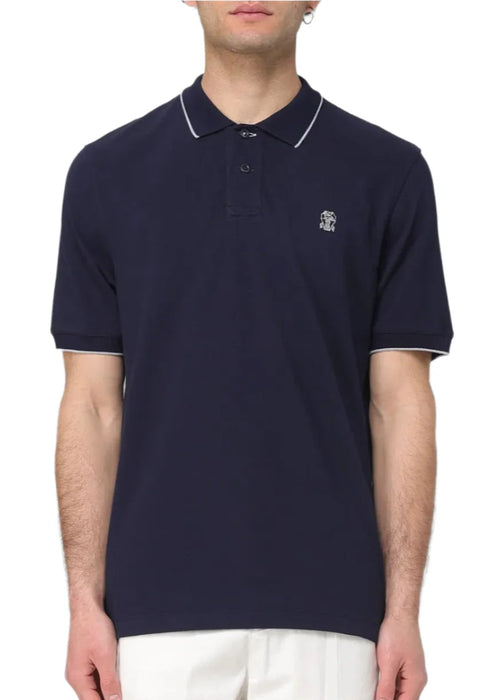 Brunello Cucinelli Polo Shirt Men "Navy Blue" Premium Polo Shirt UAE