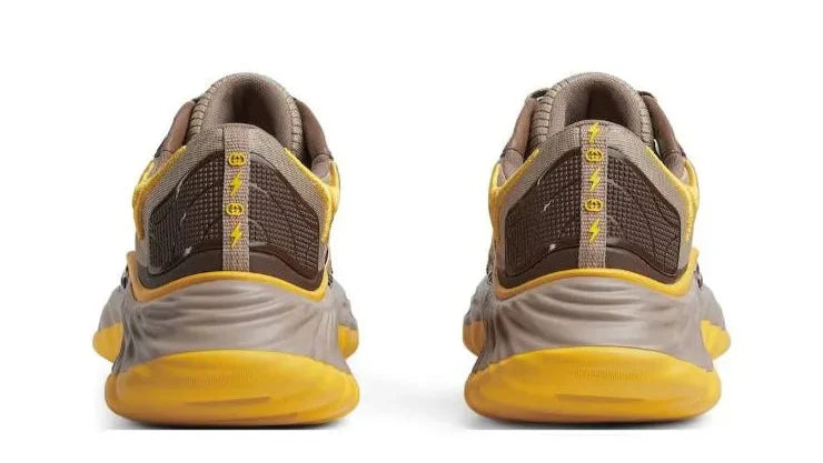 Gucci Ripple Low Top Casual Shoes "Beige Yellow" Casual Fashion Sneakers UAE