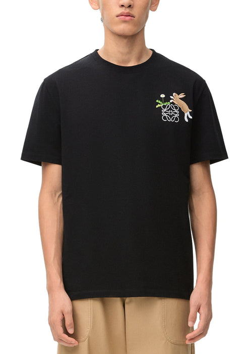Loewe Relaxed Fit Cotton T-Shirt Minimal Designer Tee UAE