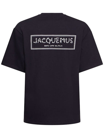 Jacquemus Printed T-Shirt "The Merò Dark Navy" Premium Tee UAE