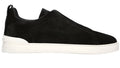 Zegna Triple Stitch Panelled Suede Low-Top Trainers Designer Trainers UAE
