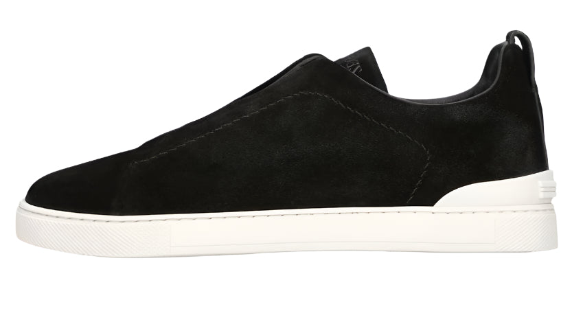 Zegna Triple Stitch Panelled Suede Low-Top Trainers Designer Trainers UAE
