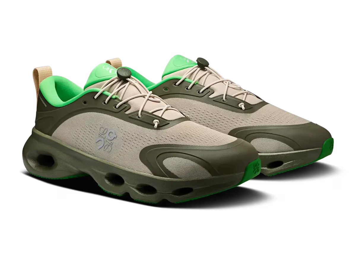 Loewe x On Running Cloudsolo "Khaki Green / Sand" Designer Sneakers UAE