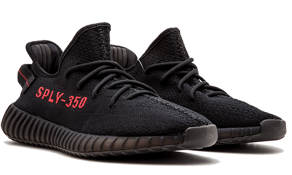 Adidas Yeezy Boost 350 V2 "Black Red" Contrast Sole Sneakers UAE