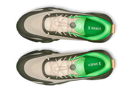 Loewe x On Running Cloudsolo "Khaki Green / Sand" Designer Sneakers UAE