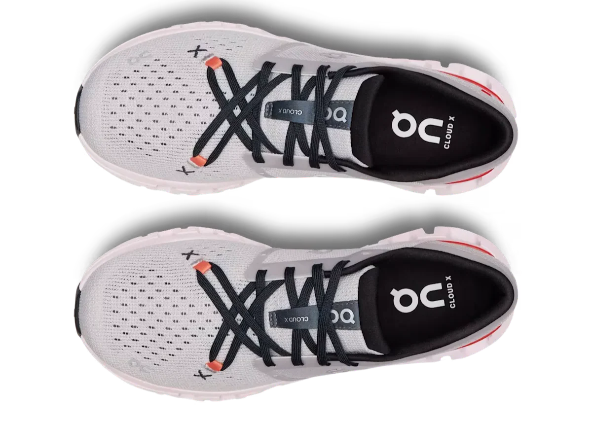 On Cloud X 4 "Silver / Flame" Training Sneakers UAE