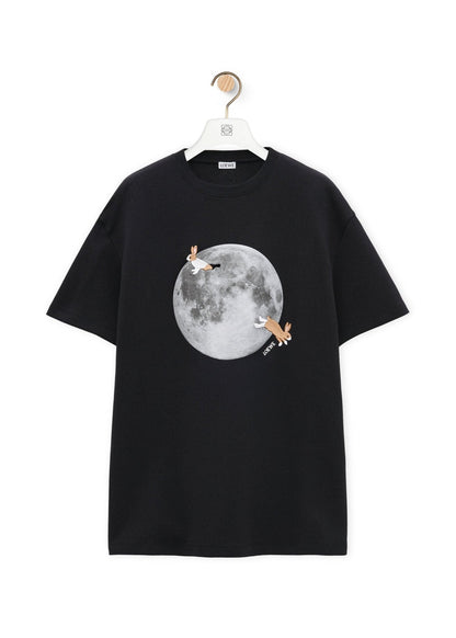 Loewe Relaxed Fit Cotton T-Shirt Minimal Luxury Tee UAE
