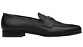 Prada Plaque Loafer "Black Saffiano Leather" Formal Designer Loafers UAE