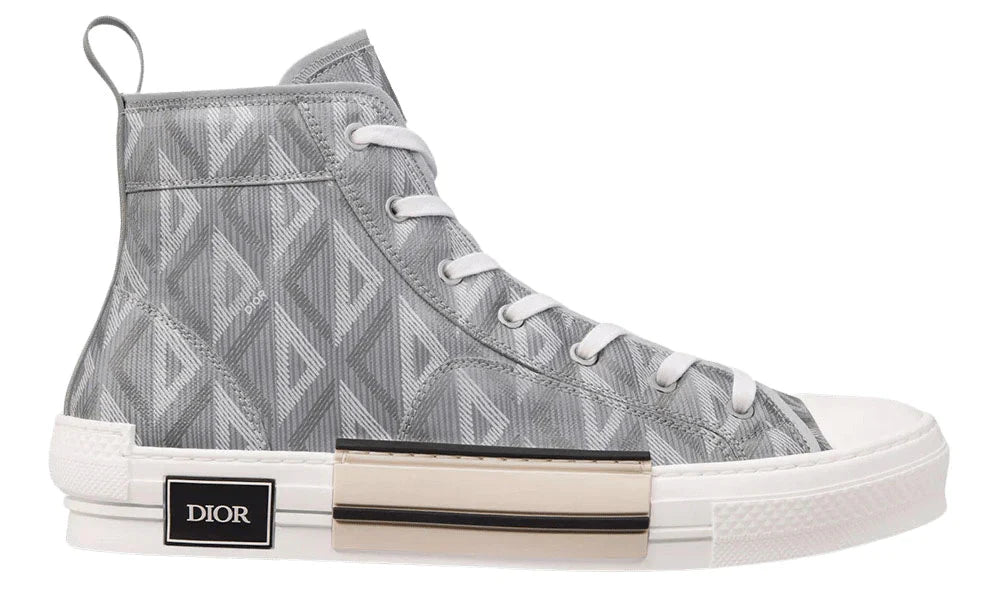 Dior B23 High-Top Sneaker "Dior Grey CD Diamond Canvas" High Top Sneakers UAE