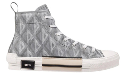 Dior B23 High-Top Sneaker "Dior Grey CD Diamond Canvas" High Top Sneakers UAE
