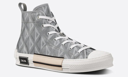 Dior B23 High-Top Sneaker "Dior Grey CD Diamond Canvas" High Top Sneakers UAE