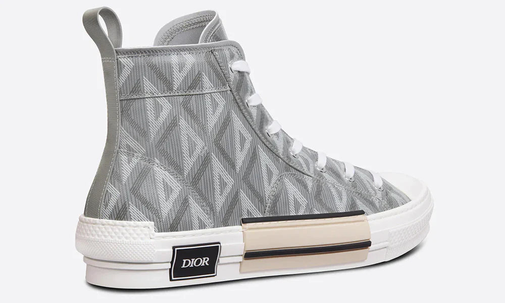 Dior B23 High-Top Sneaker "Dior Grey CD Diamond Canvas" High Top Sneakers UAE