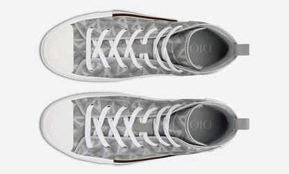 Dior B23 High-Top Sneaker "Dior Grey CD Diamond Canvas" High Top Sneakers UAE