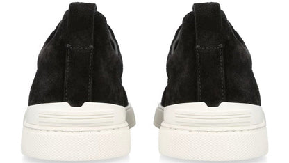 Zegna Triple Stitch Panelled Suede Low-Top Trainers Designer Trainers UAE