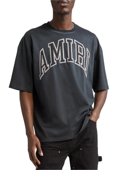 Amiri Follow Vintage Oversized T-Shirt "Black Cotton" Classic Oversized Tee UAE