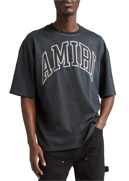 Amiri Follow Vintage Oversized T-Shirt "Black Cotton" Classic Oversized Tee UAE