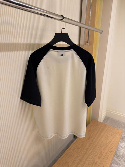 Ami Paris Cotton Two-Tone Ami De Coeur T-Shirt