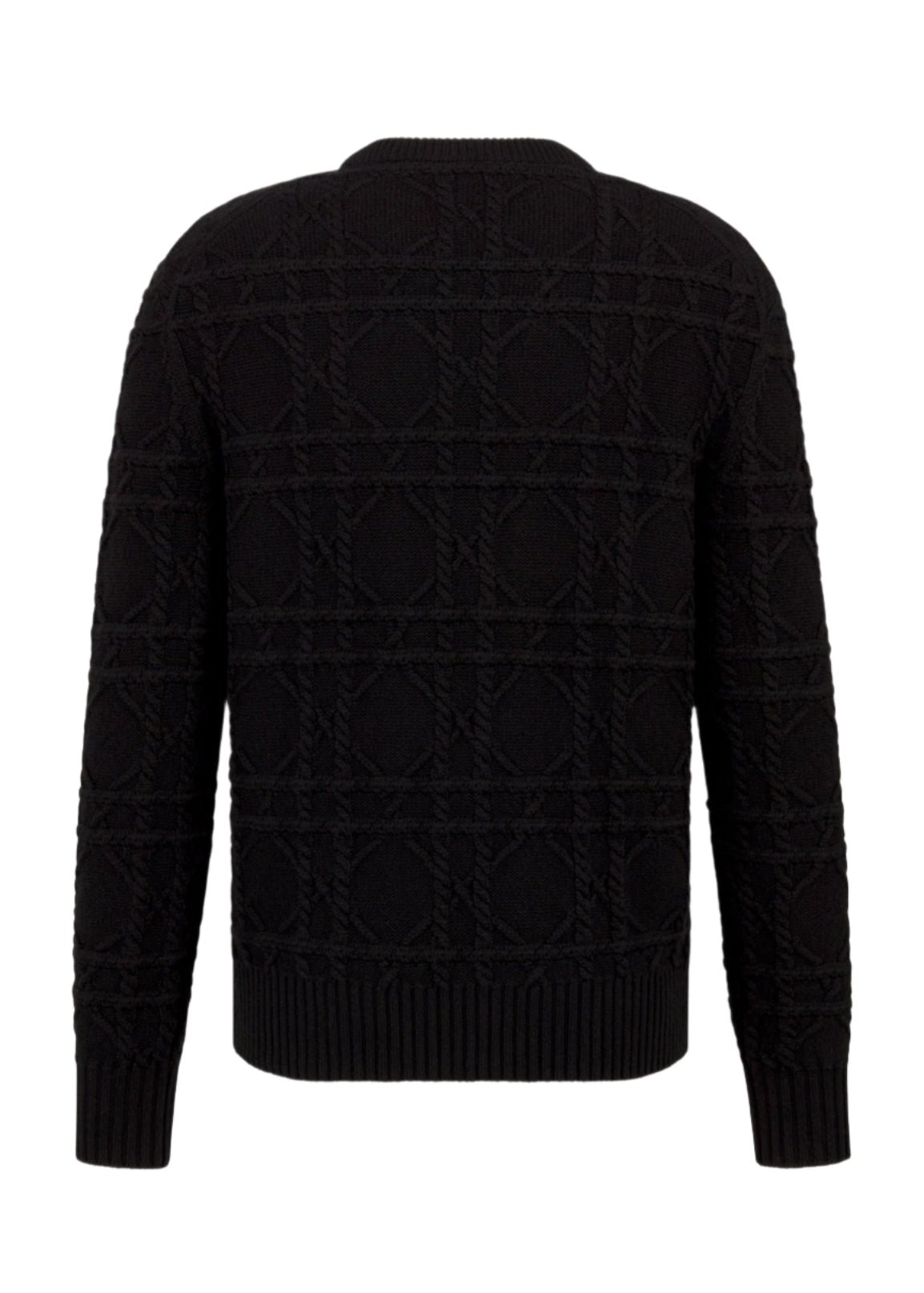 Dior Icons Cannage Sweater "Black Cashmere Knit" Premium Sweater UAE