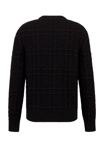 Dior Icons Cannage Sweater "Black Cashmere Knit" Premium Sweater UAE