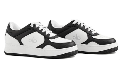 Alo Recovery Mode "Black White" Cushioned Recovery Slides UAE