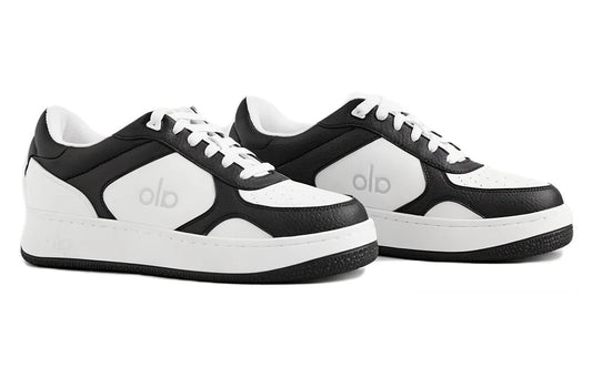 Alo Recovery Mode "Black White" Cushioned Recovery Slides UAE