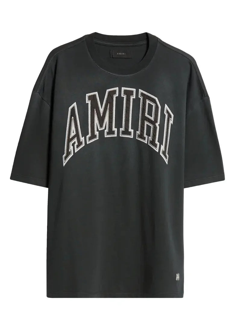 Amiri Follow Vintage Oversized T-Shirt "Black Cotton" Classic Oversized Tee UAE