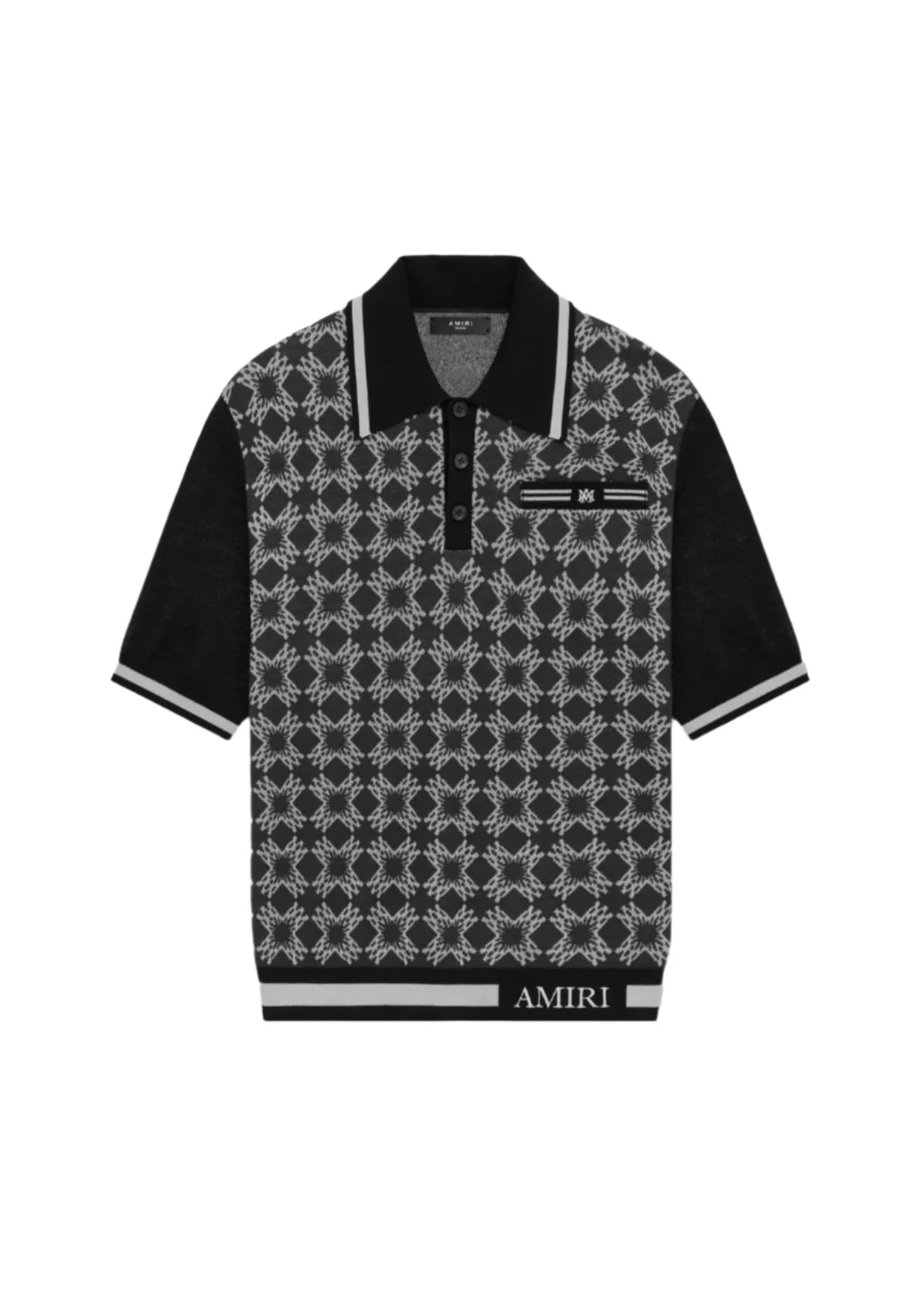 Amiri MA Quad Polo "Dark Grey" Modern Polo Shirt UAE