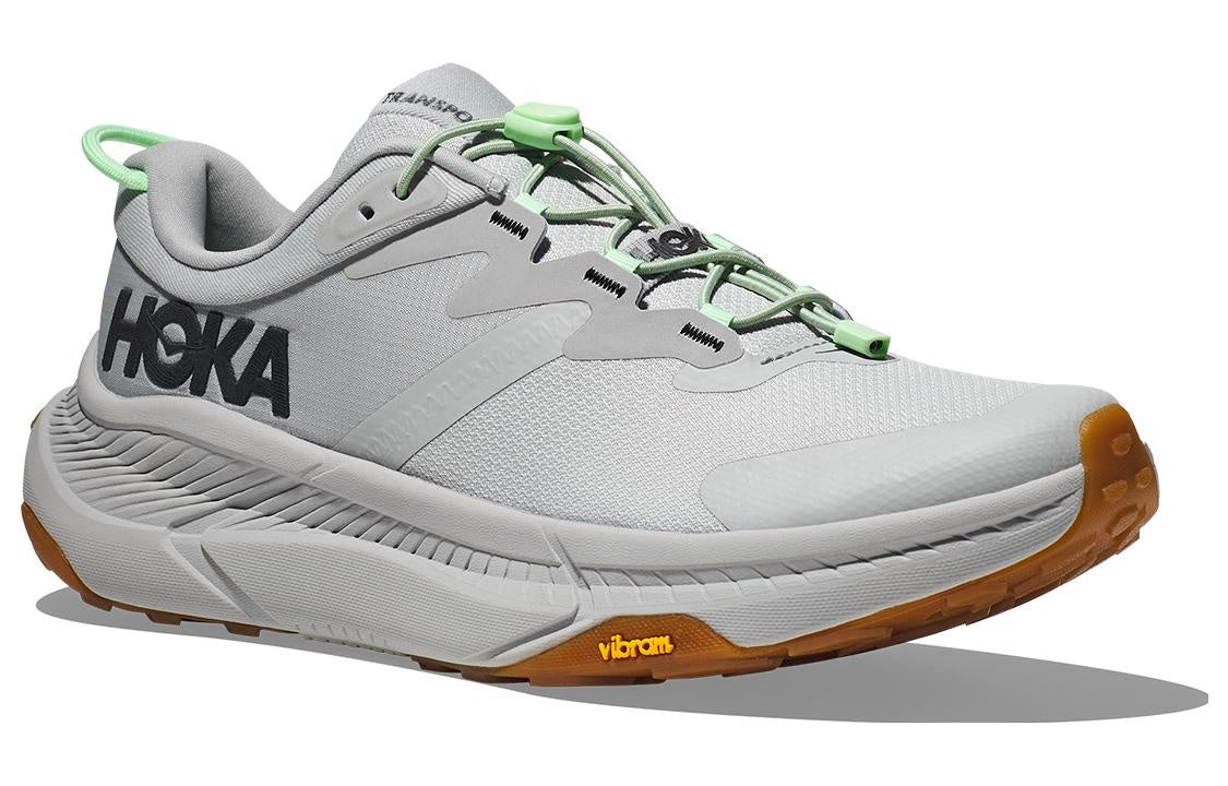 Hoka Transport "Harbor Mist Lime Glow" Lifestyle Sneakers UAE