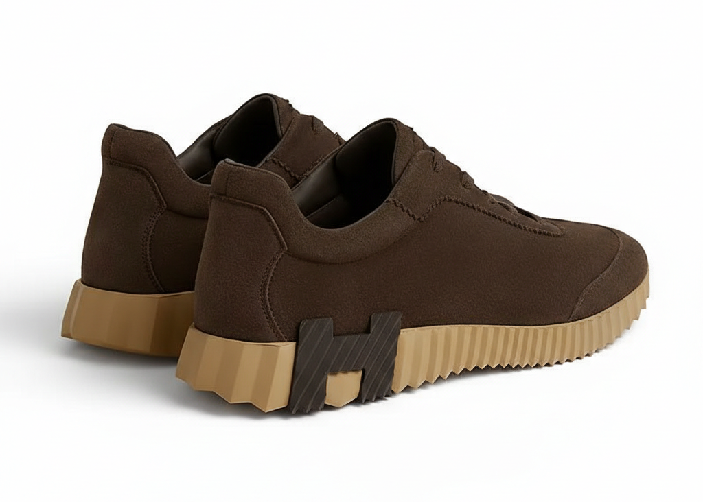 Hermes Bouncing "Bark" Earth Tone Sneakers UAE