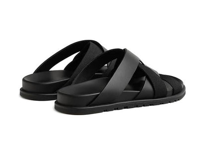 Hermes Kazimir Sandal "Black" Classic Designer Sandals UAE