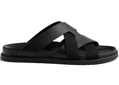 Hermes Kazimir Sandal "Black" Classic Designer Sandals UAE