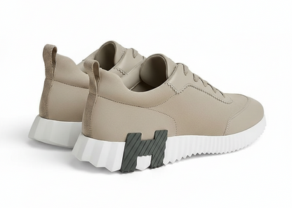 Hermes Bouncing "Beige Sketch" Artistic Design Sneakers UAE