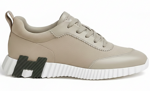 Hermes Bouncing "Beige Sketch" Artistic Design Sneakers UAE
