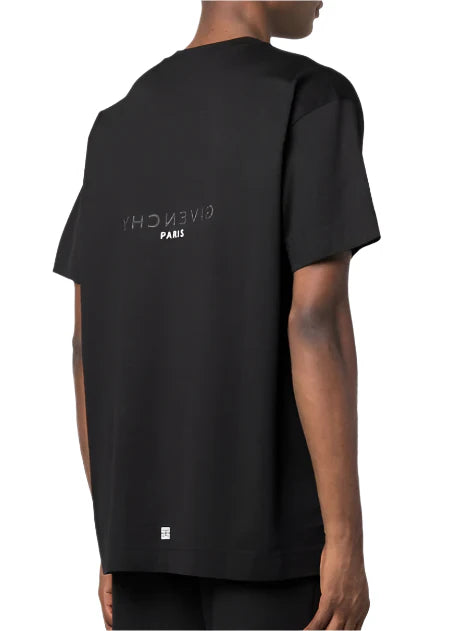 Givenchy Reverse Paris Logo Oversized T-Shirt "Black" Streetwear Tee UAE