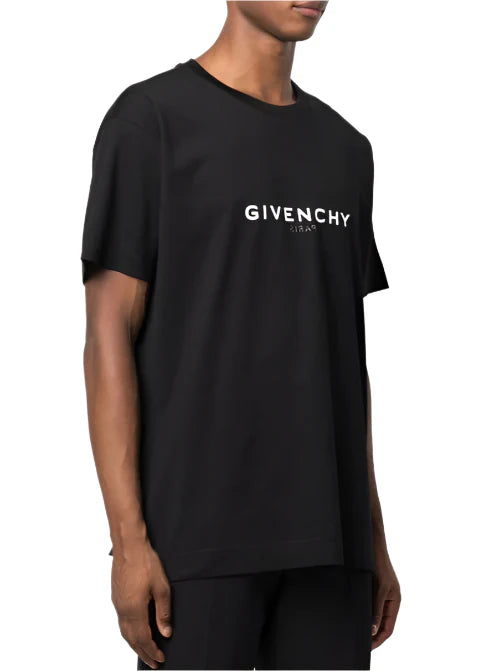 Givenchy Reverse Paris Logo Oversized T-Shirt "Black" Streetwear Tee UAE